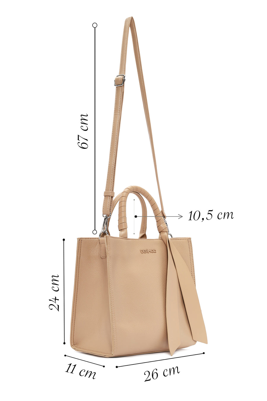 Women's Brown Long Strap Shoulder Bag