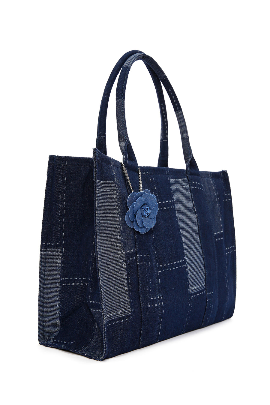 Women's Blue Fabric Shoulder Bag