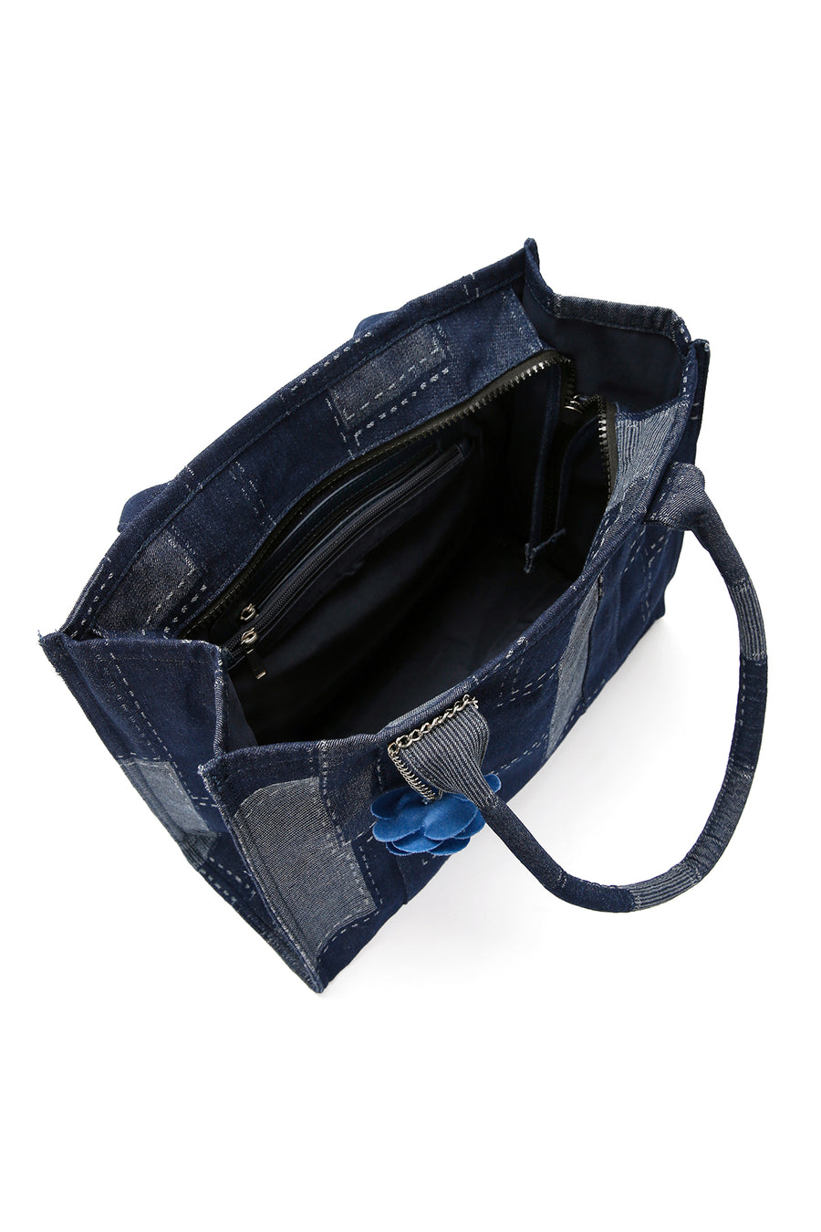 Women's Blue Fabric Shoulder Bag
