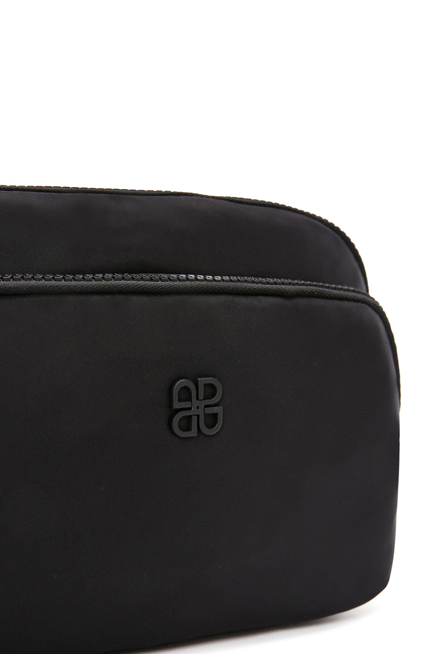 Women's Black Long Strap Fabric Crossbody Bag