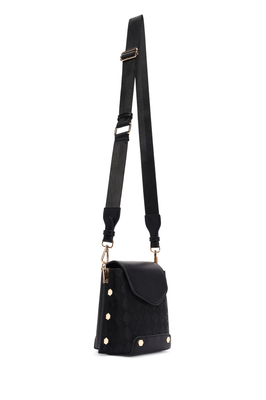 Women's Black Long Strap Shoulder Bag