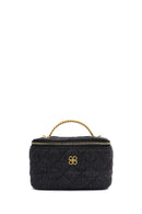 Kadın Mavi Uzun Askılı Kapitone Çapraz Çanta | Derimod