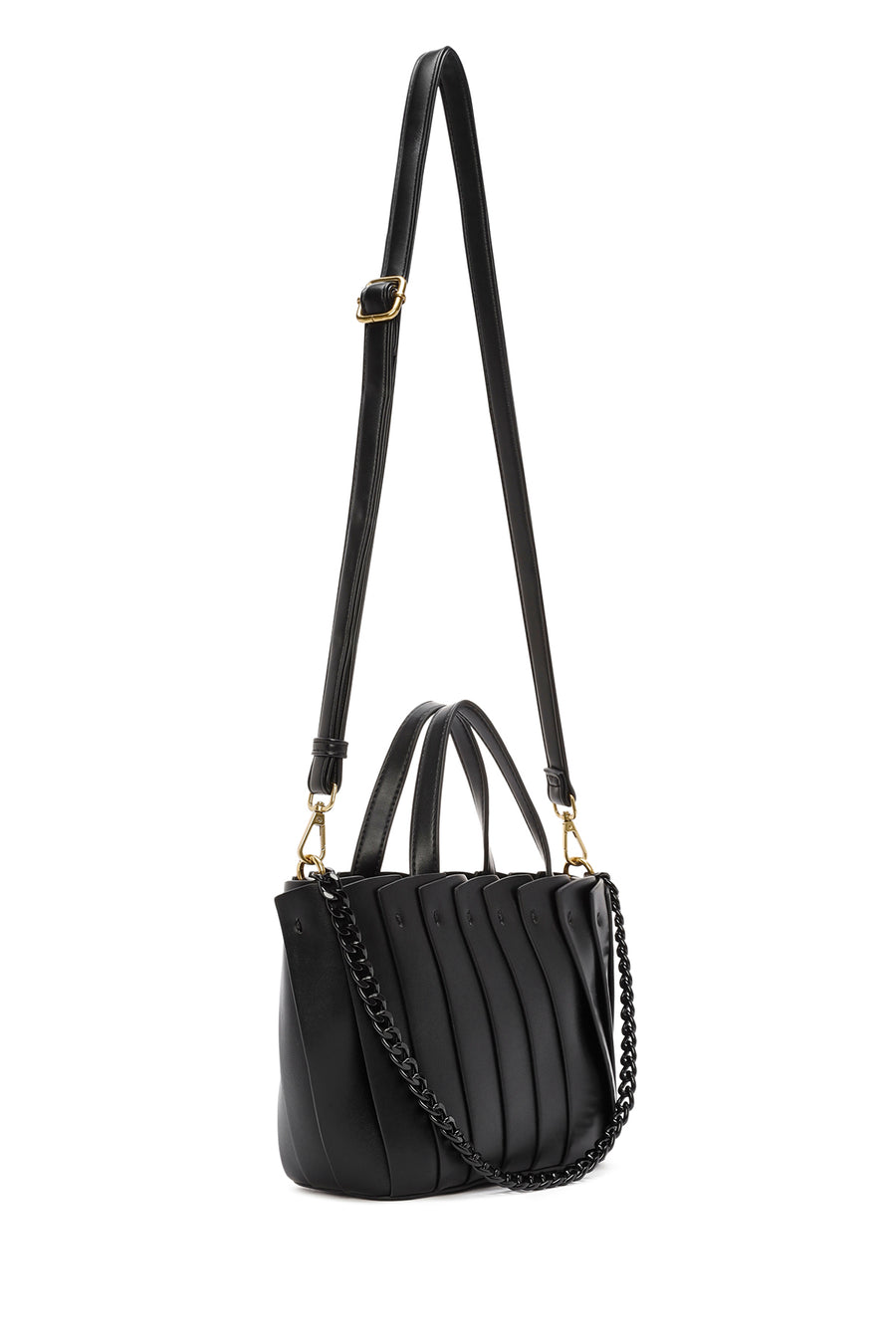 Women's Black Long Strap Shoulder Bag
