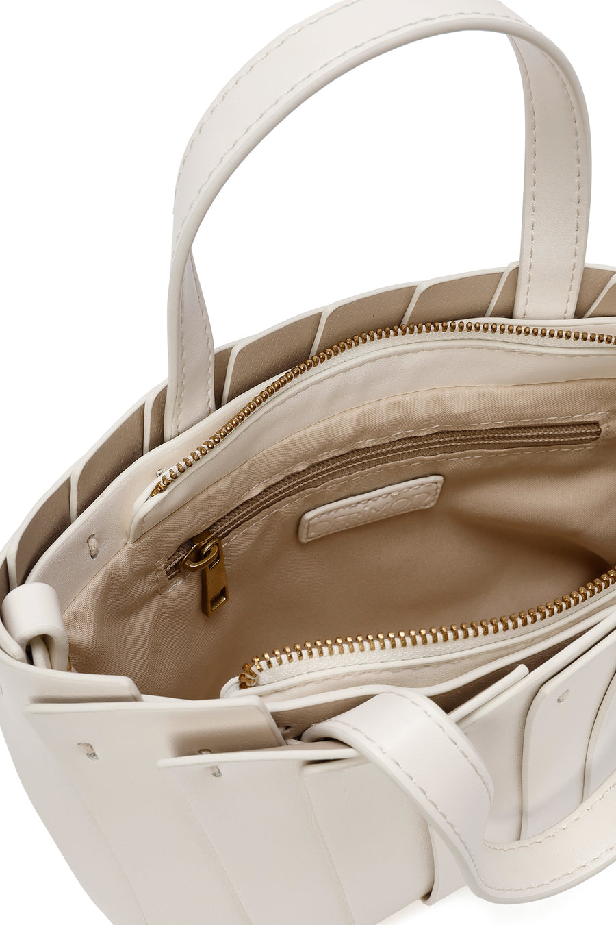 Women's Cream Long Strap Shoulder Bag