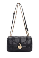 Women Black Long Strap Quilted Shoulder Bag | Derimod