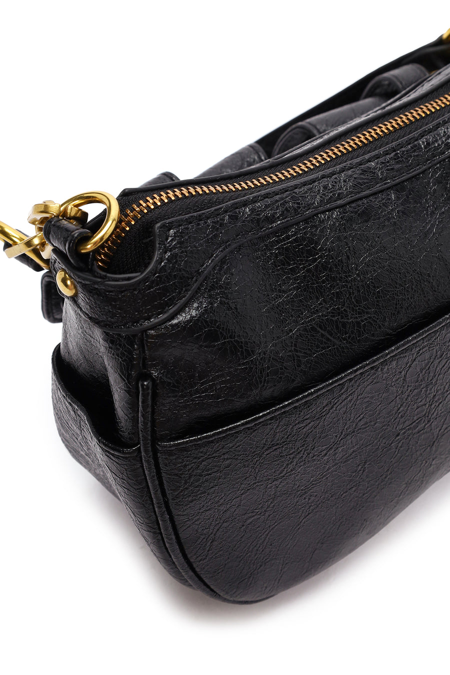 Women's Black Long Strap Shoulder Bag