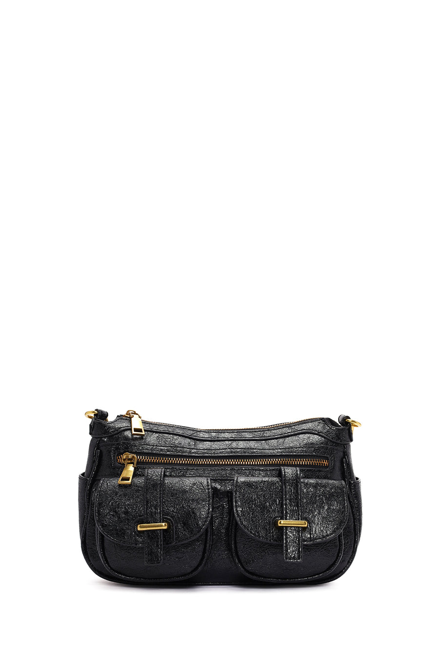 Women's Black Long Strap Shoulder Bag