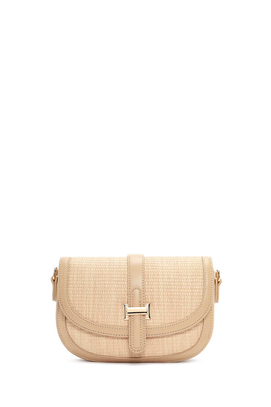 Women Beige Long Strap Shoulder Bag