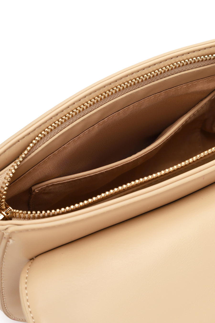 Women Beige Long Strap Shoulder Bag