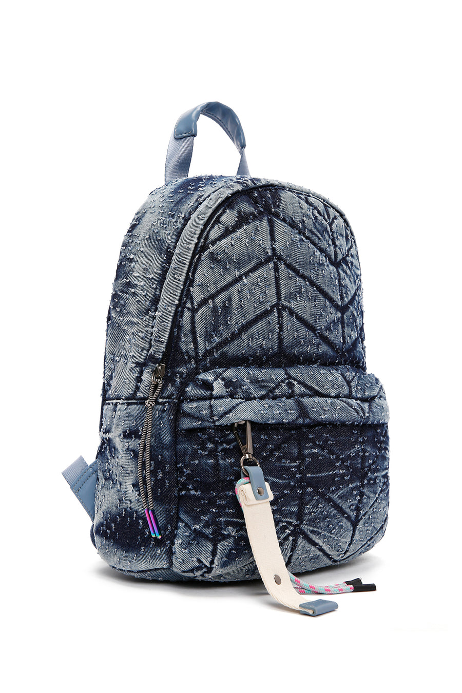 Women's Blue Fabric Backpack