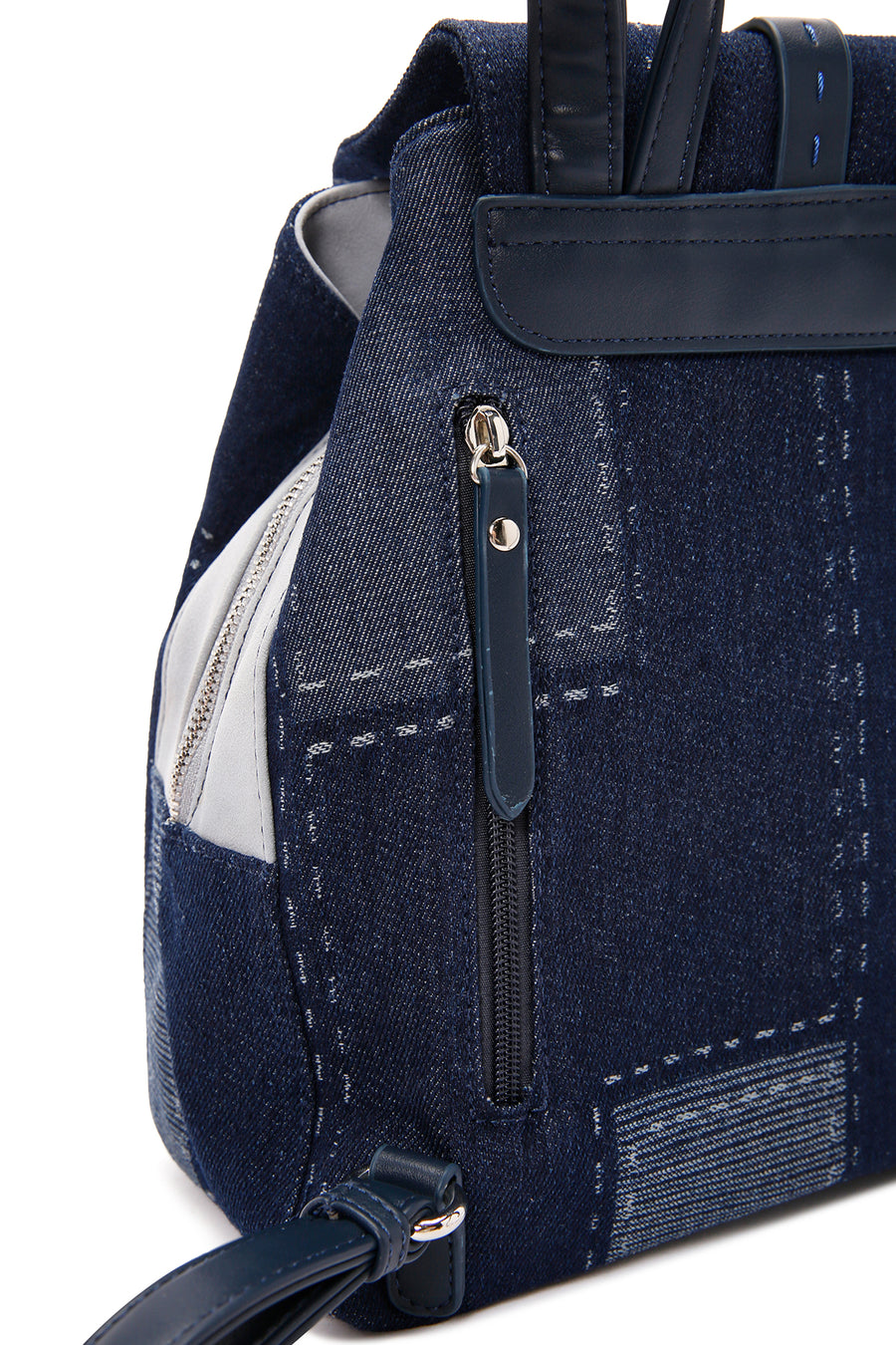 Women's Blue Fabric Backpack
