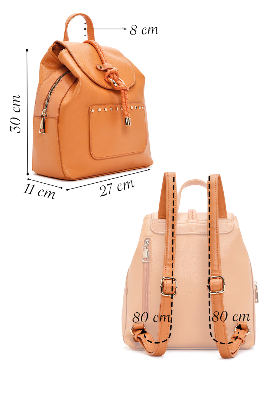 Women's Orange Backpack