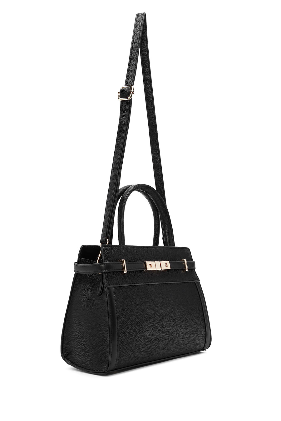 Women's Black Long Strap Shoulder Bag