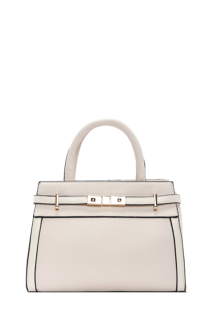 Women's Cream Long Strap Shoulder Bag