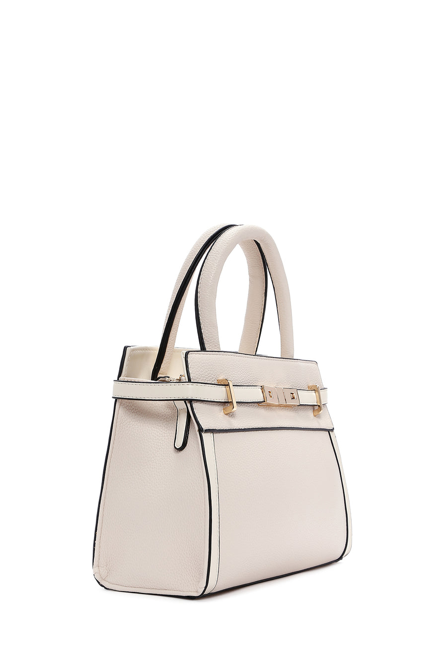 Women's Cream Long Strap Shoulder Bag