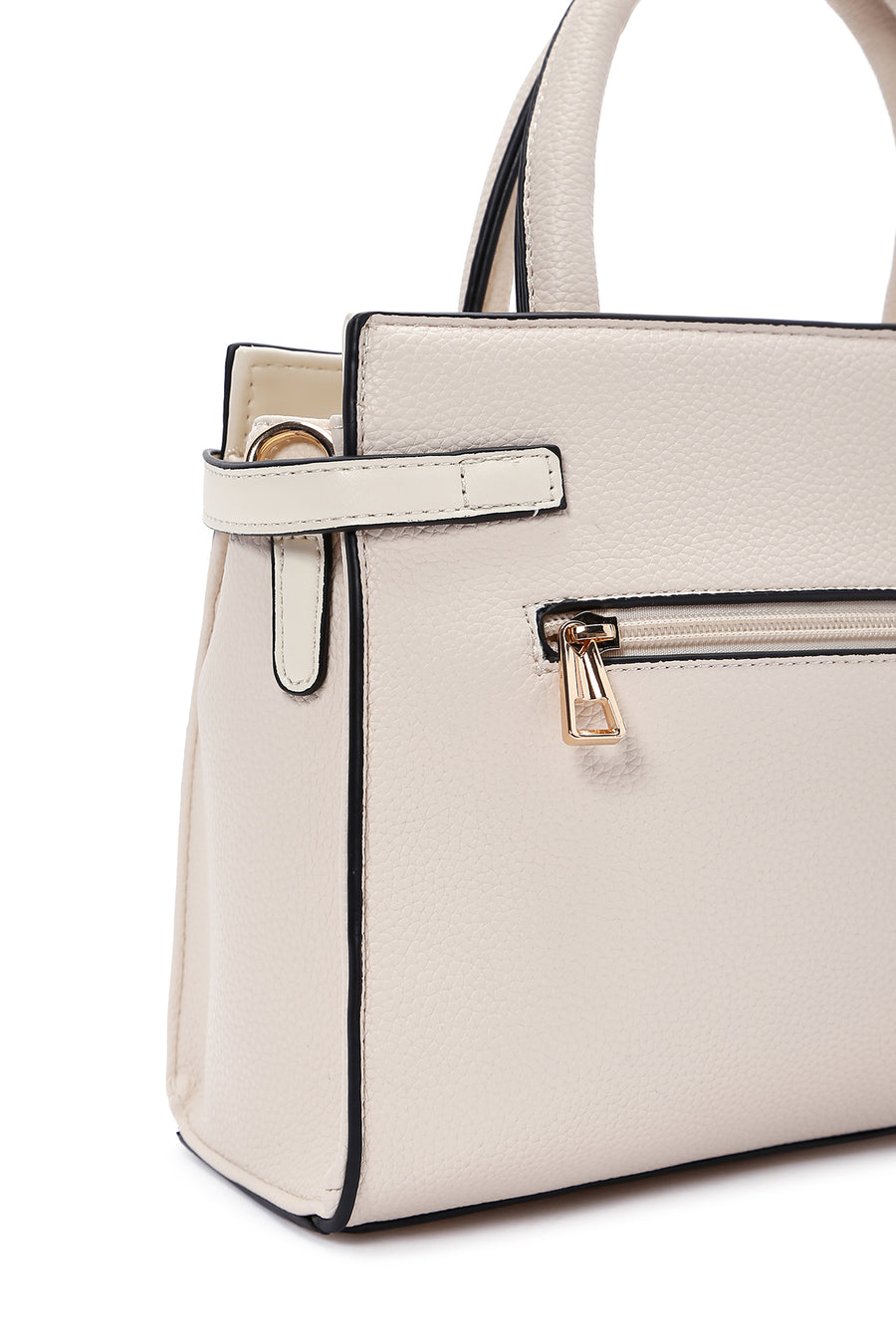 Women's Cream Long Strap Shoulder Bag