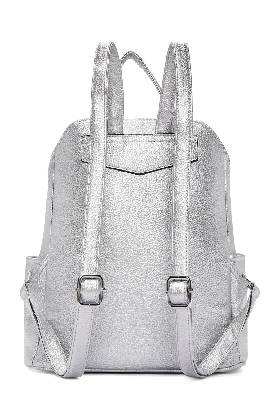 Women's Silver Metallic Backpack