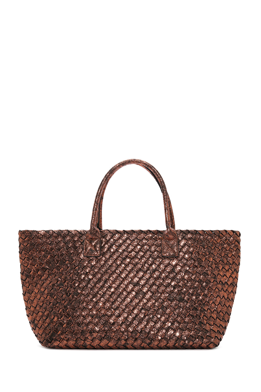 Women's Bronze Knit Shoulder Bag