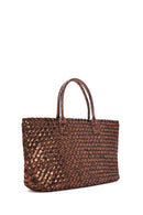 Kadın Bronz Örgü Omuz Çantası | Derimod