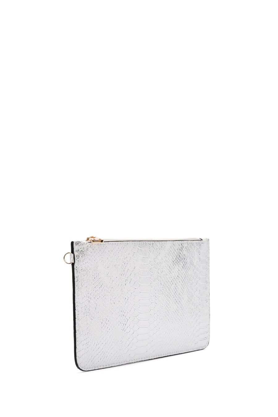 Women's Silver Knit Shoulder Bag