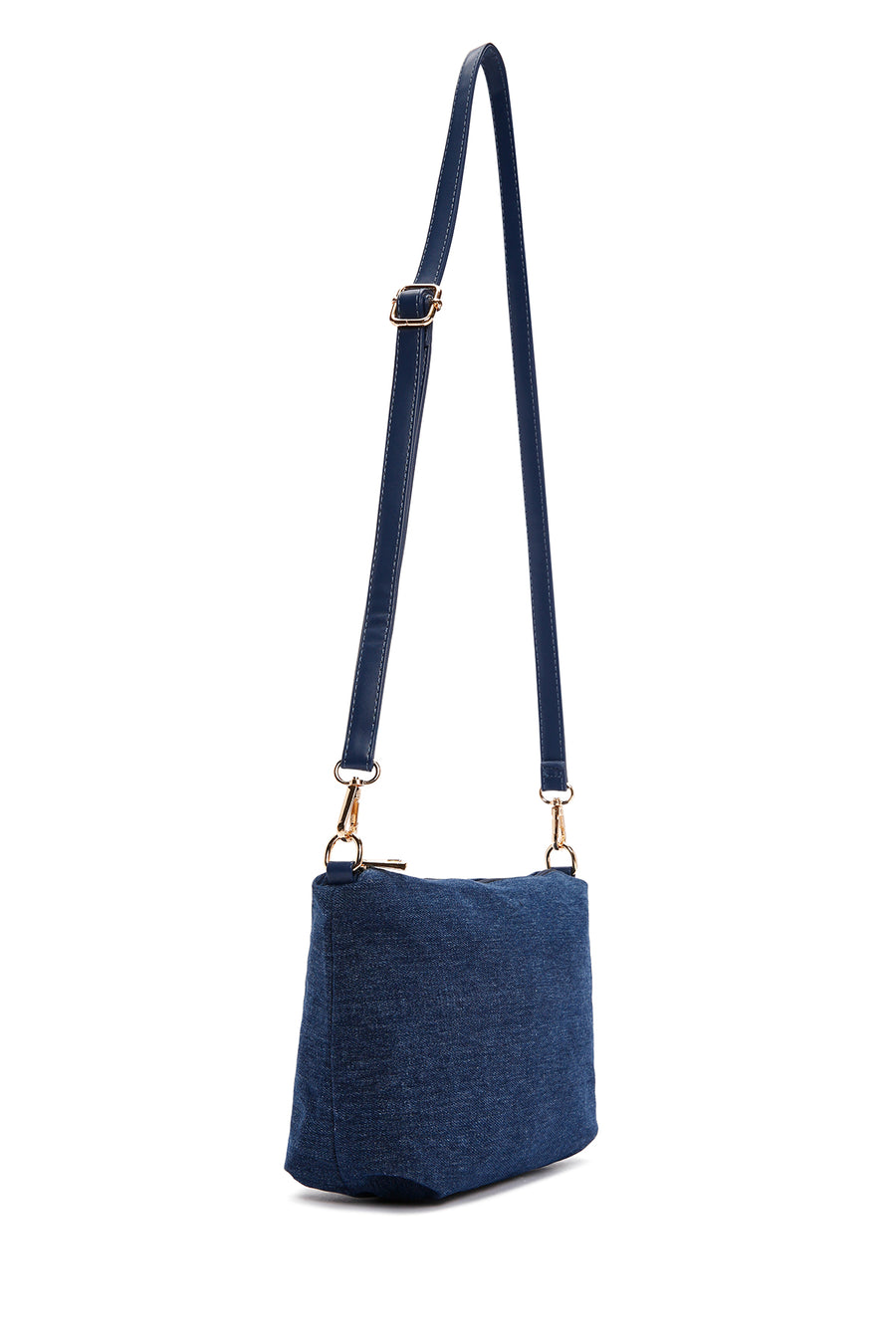 Women's Blue Long Strap Fabric Shoulder Bag