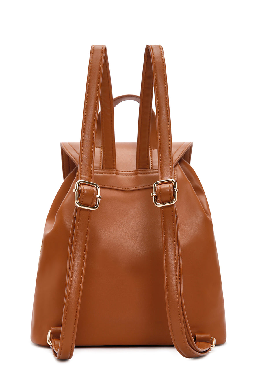 Women's Beige Straw Backpack