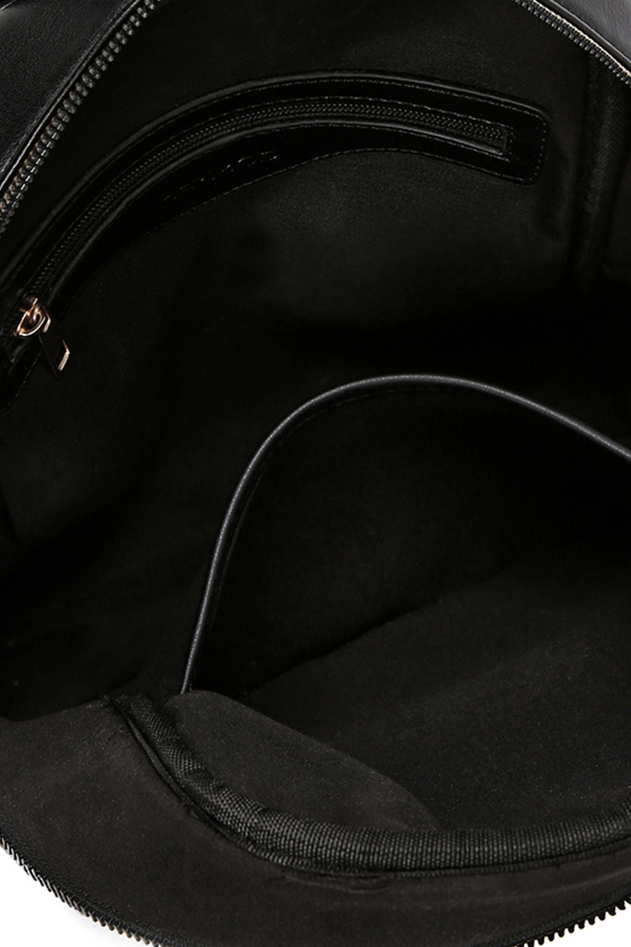 Women's Black Printed Backpack