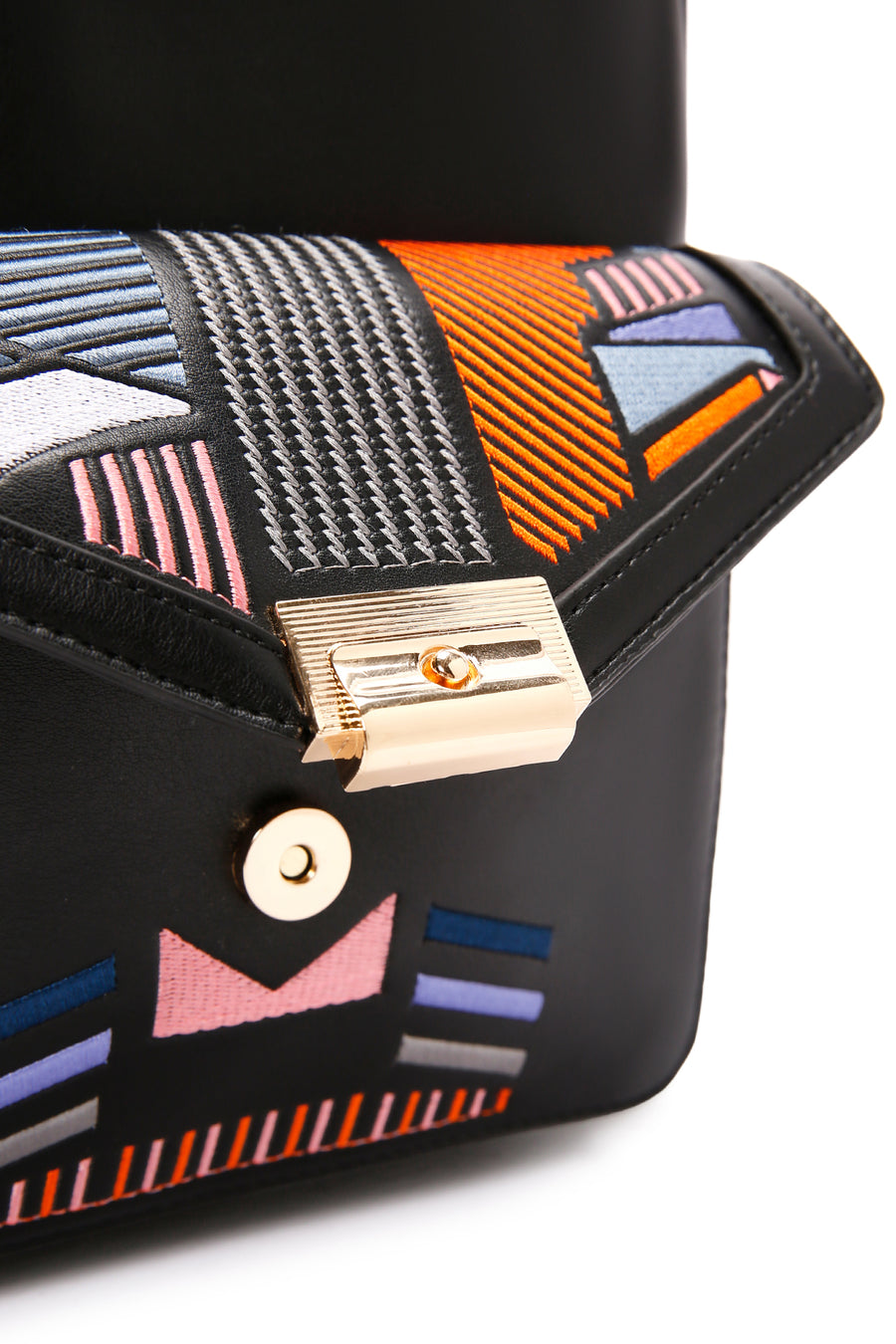 Women's Black Printed Backpack