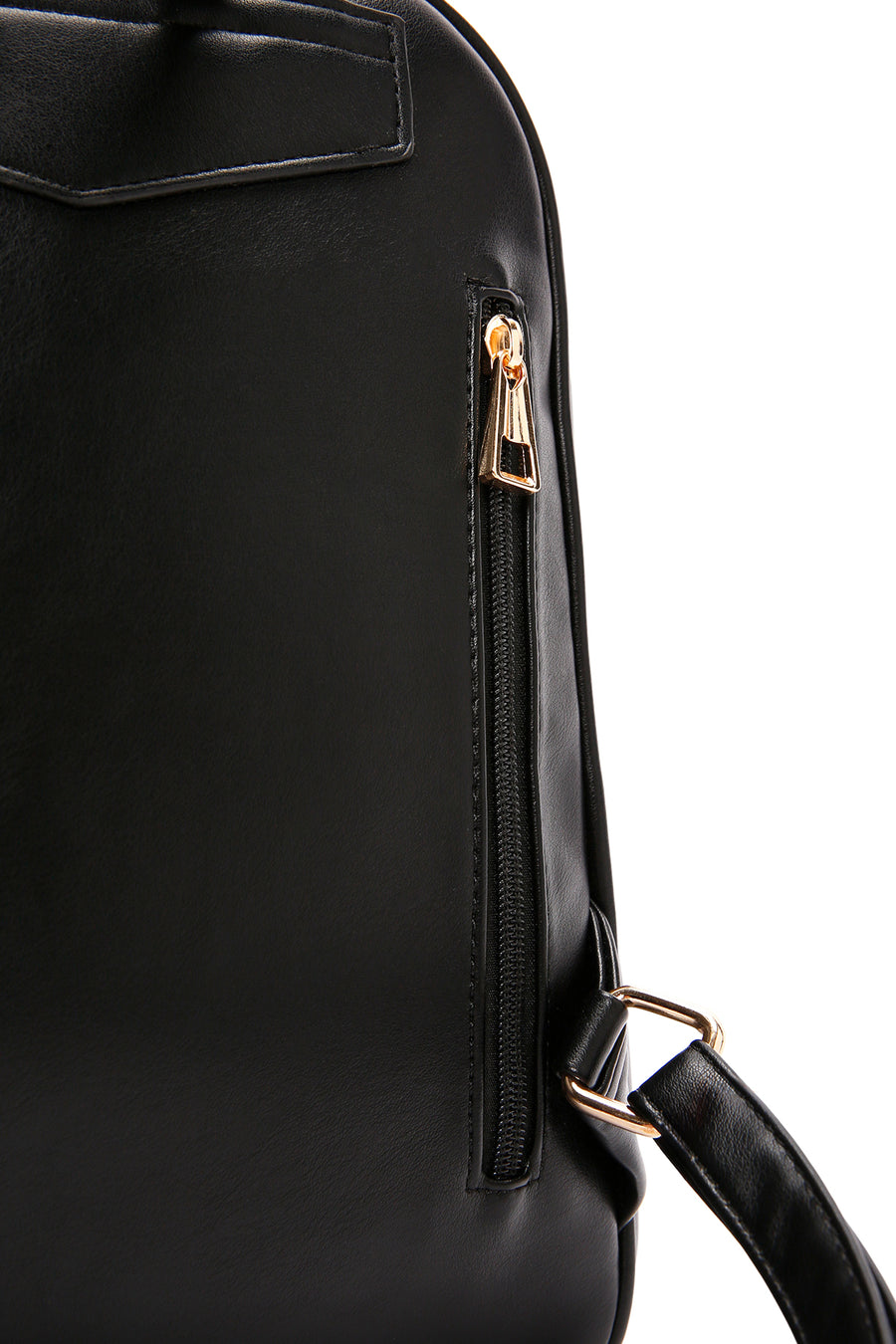 Women's Black Printed Backpack
