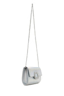 Women's White Long Chain Strap Stoned Clutch Bag | Derimod