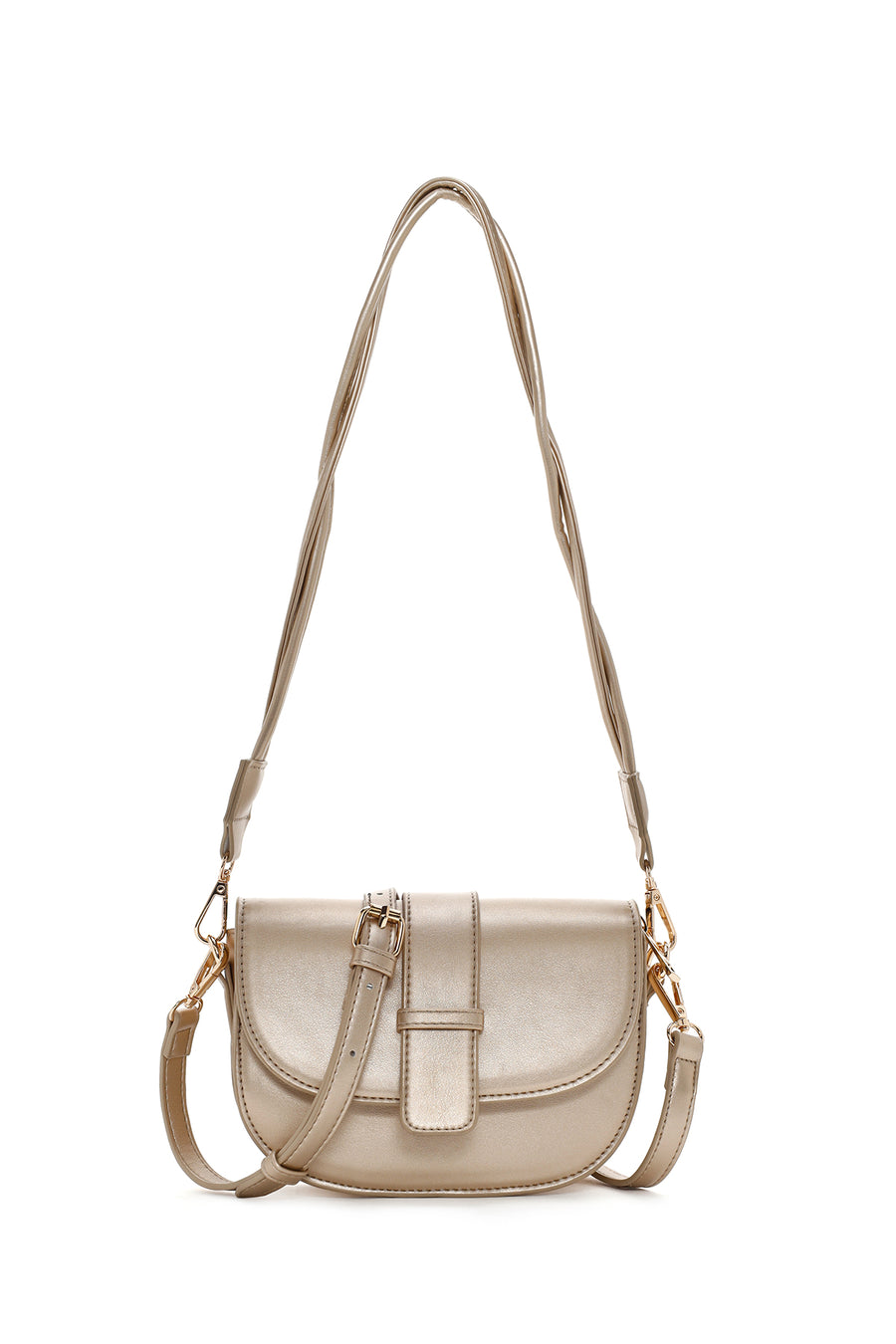 Women's Gold Long Strap Shoulder Bag 24SBD270832 | Derimod