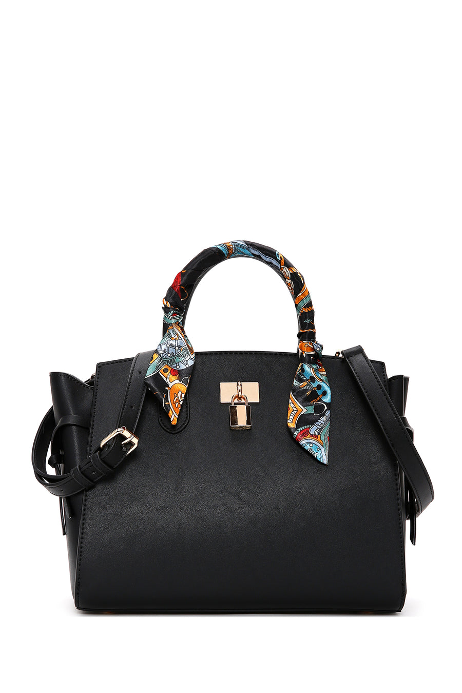 Women's Black Long Strap Handbag with Accessory Detail 24SBD271818 | Derimod