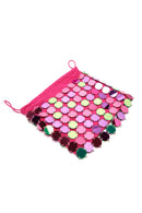 Women's Multi-Colored Long Chain Strap Sequin Evening Bag | Derimod