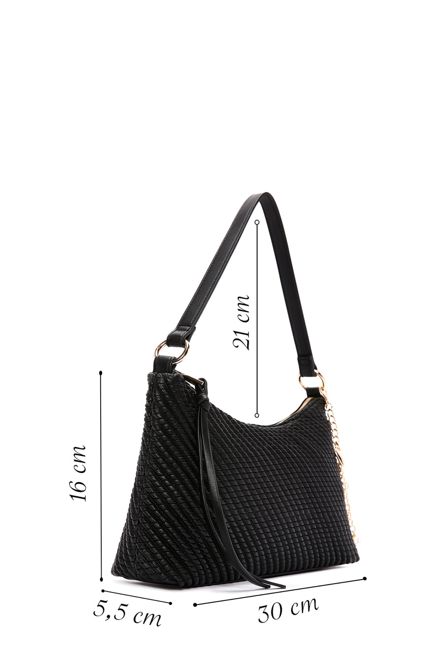 Women's Black Shoulder Bag