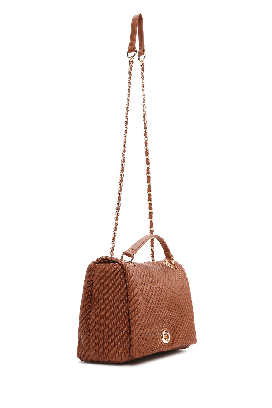 Women's Tan Long Strap Shoulder Bag