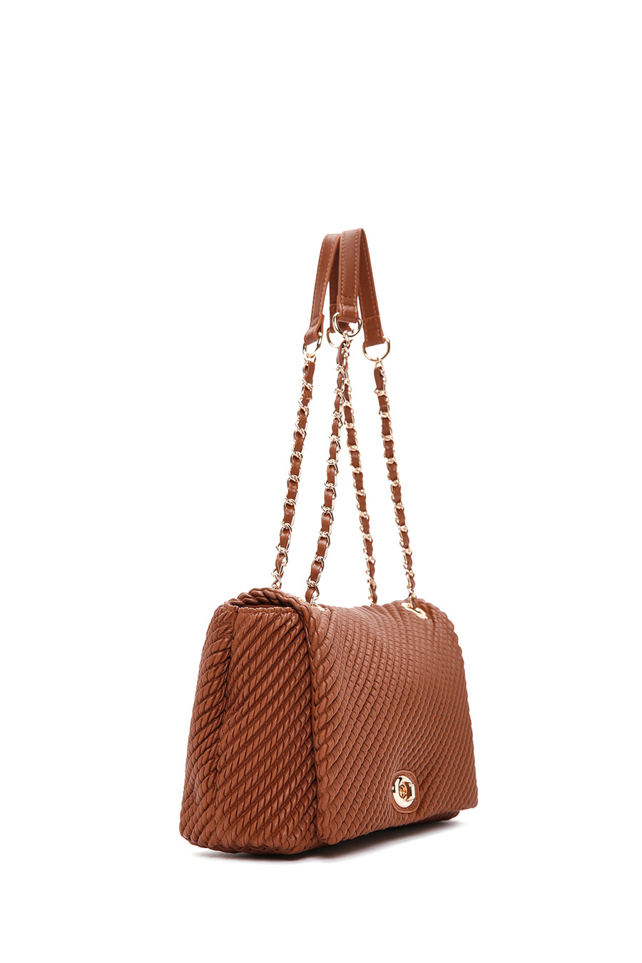Women's Tan Long Strap Shoulder Bag