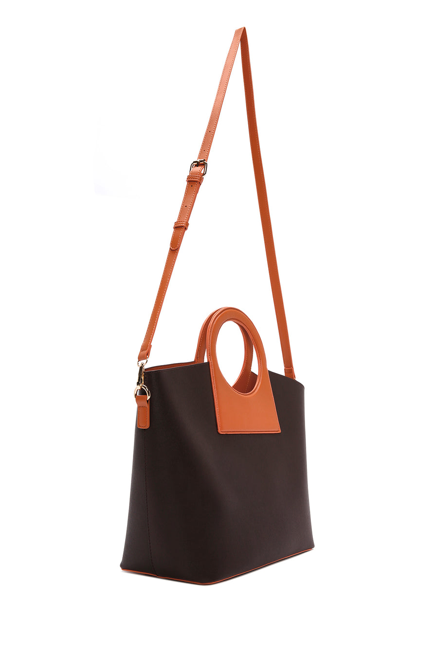 Women's Brown Long Strap Shoulder Bag