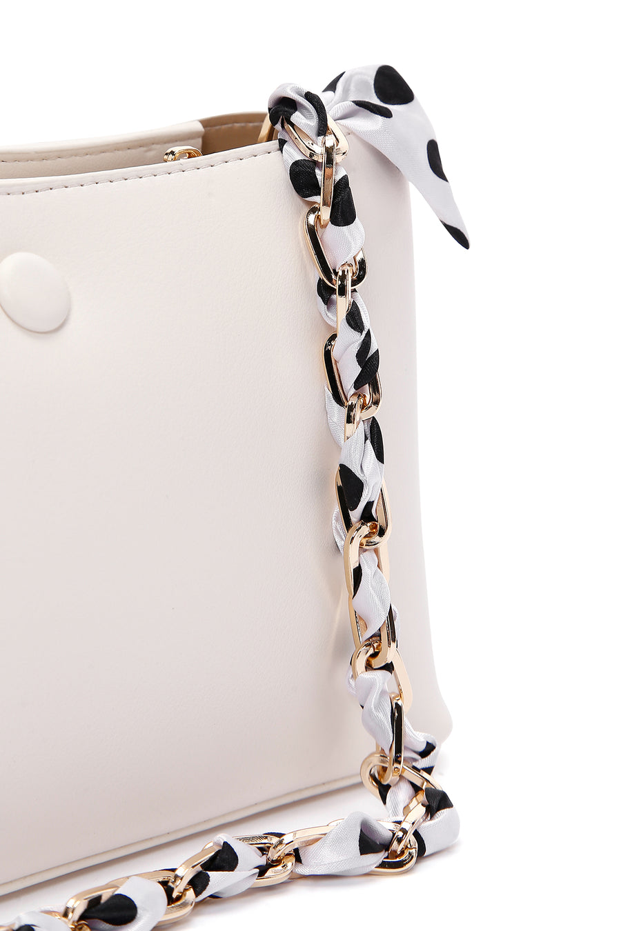 Women's White Long Strap Shoulder Bag