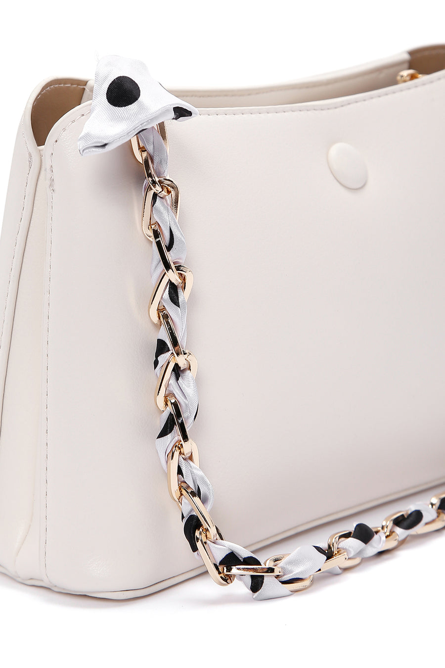 Women's White Long Strap Shoulder Bag