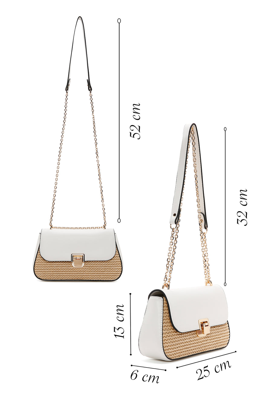 Women's Beige Long Strap Shoulder Bag