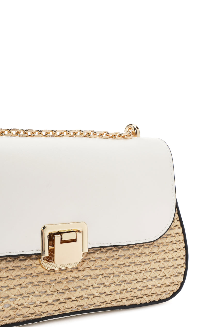 Women's Cream Long Strap Shoulder Bag