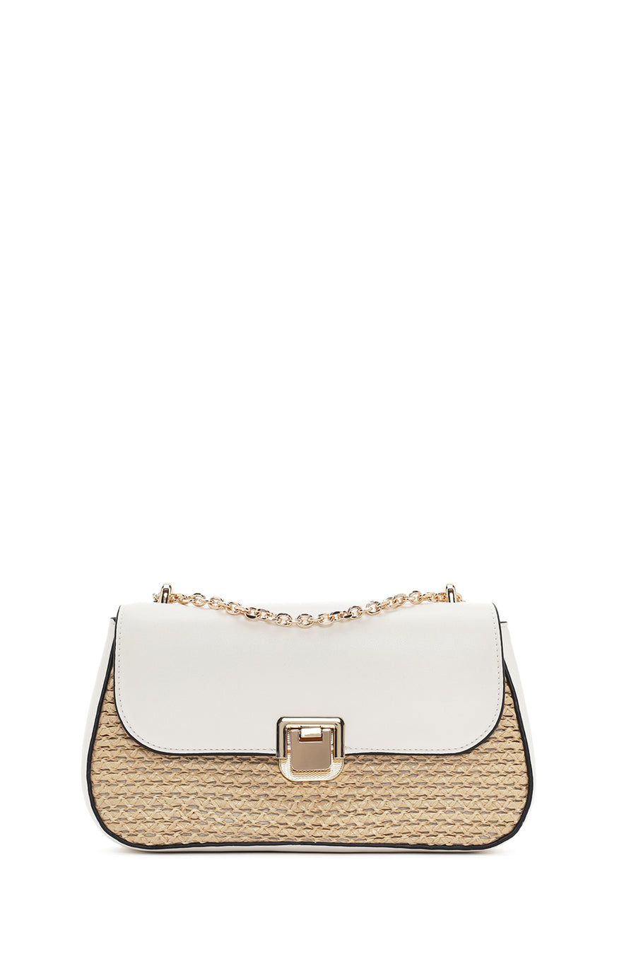 Women's Cream Long Strap Shoulder Bag