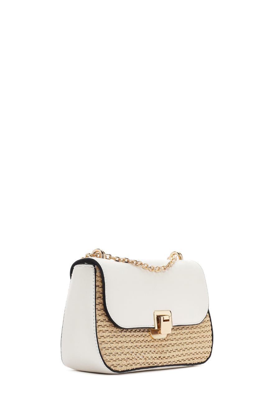Women's Cream Long Strap Shoulder Bag