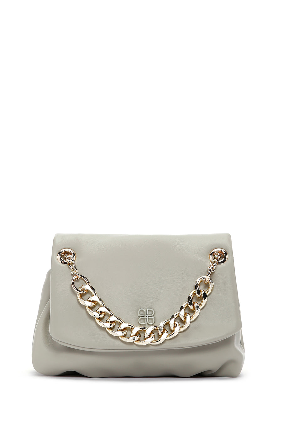 Women's Green Long Chain Strap Shoulder Bag