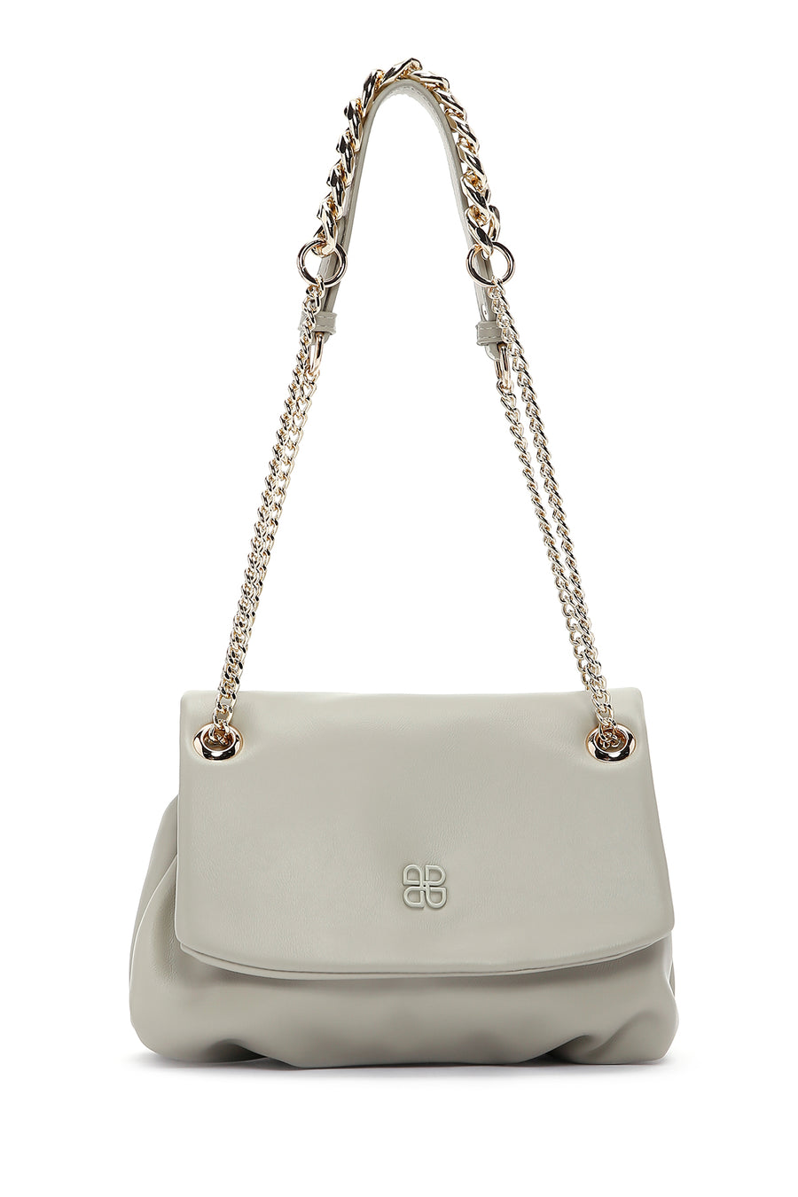 Women's Green Long Chain Strap Shoulder Bag