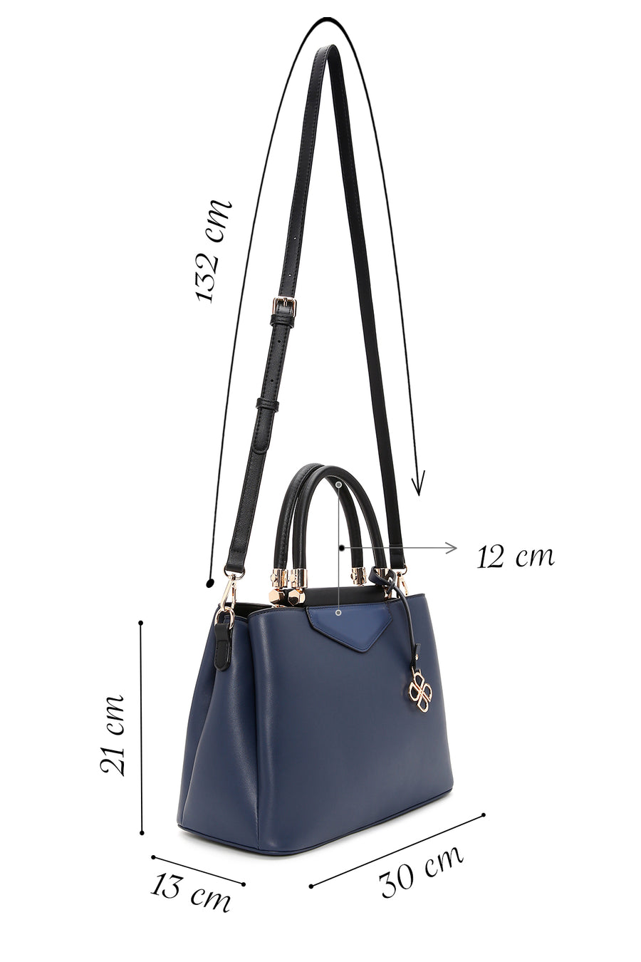Women's Navy Blue Long Strap Shoulder Bag