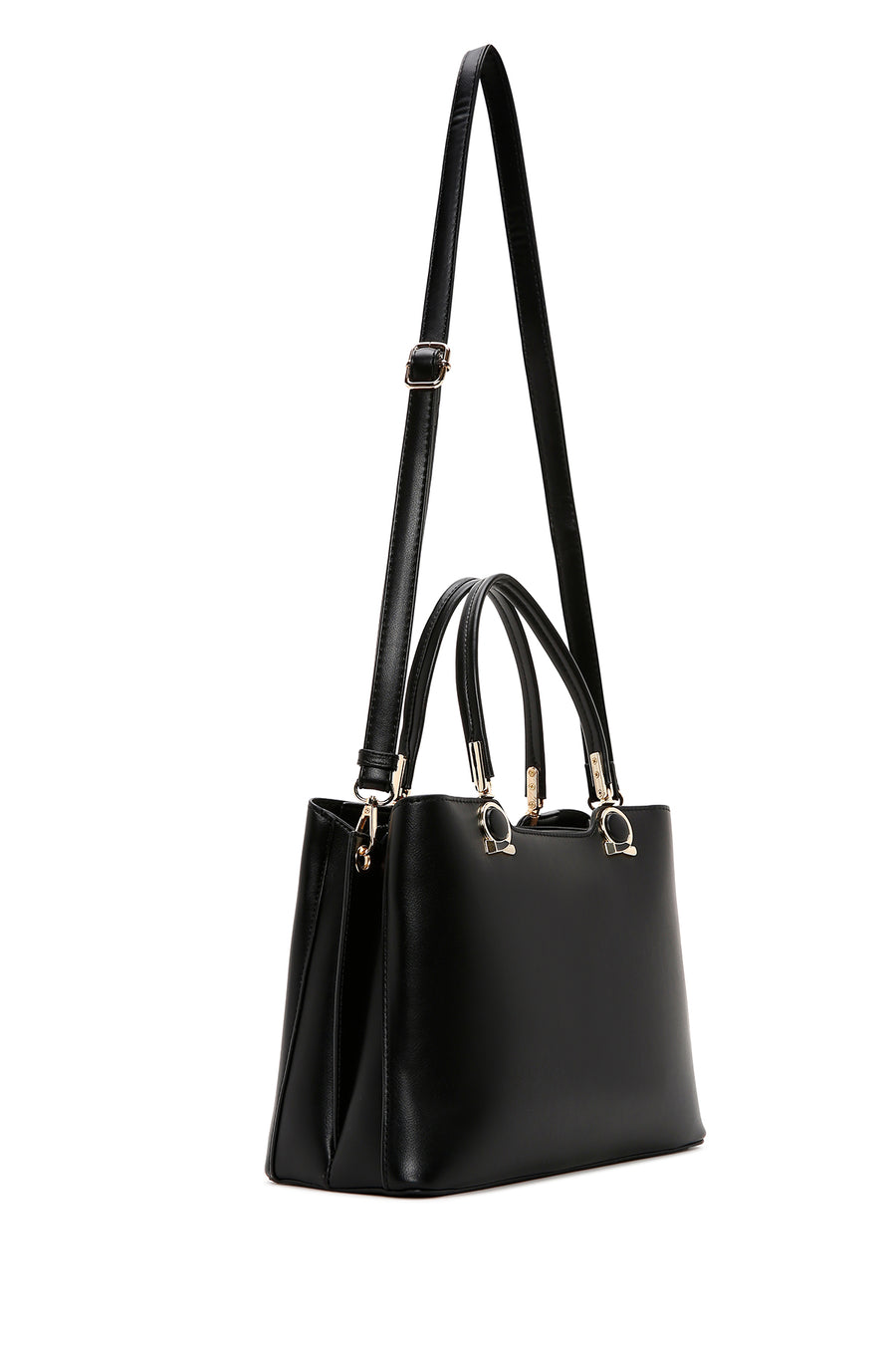 Women's Black Long Strap Shoulder Bag