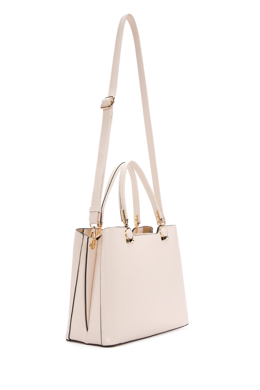 Women's Cream Long Strap Shoulder Bag