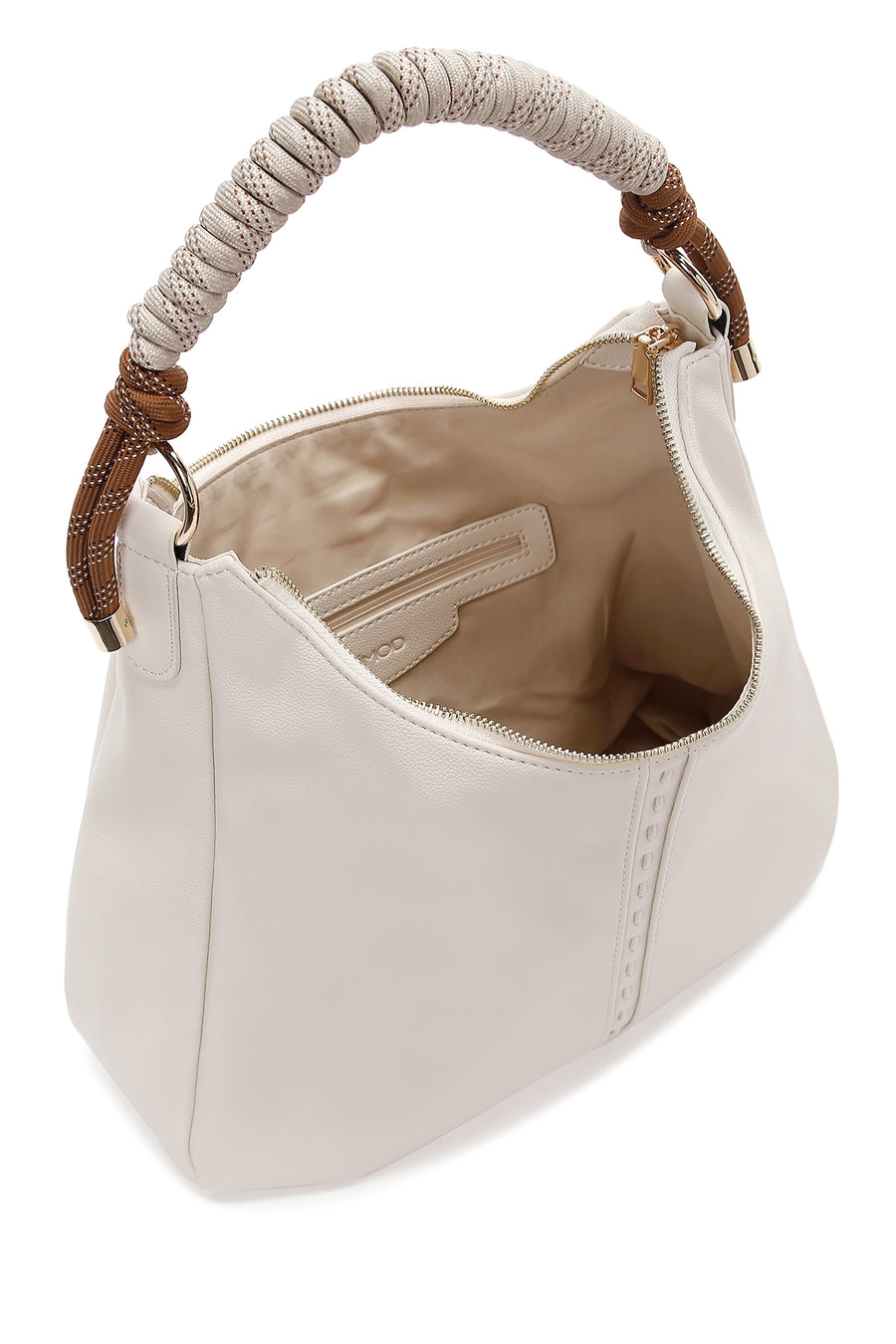 Women's Beige Long Strap Shoulder Bag
