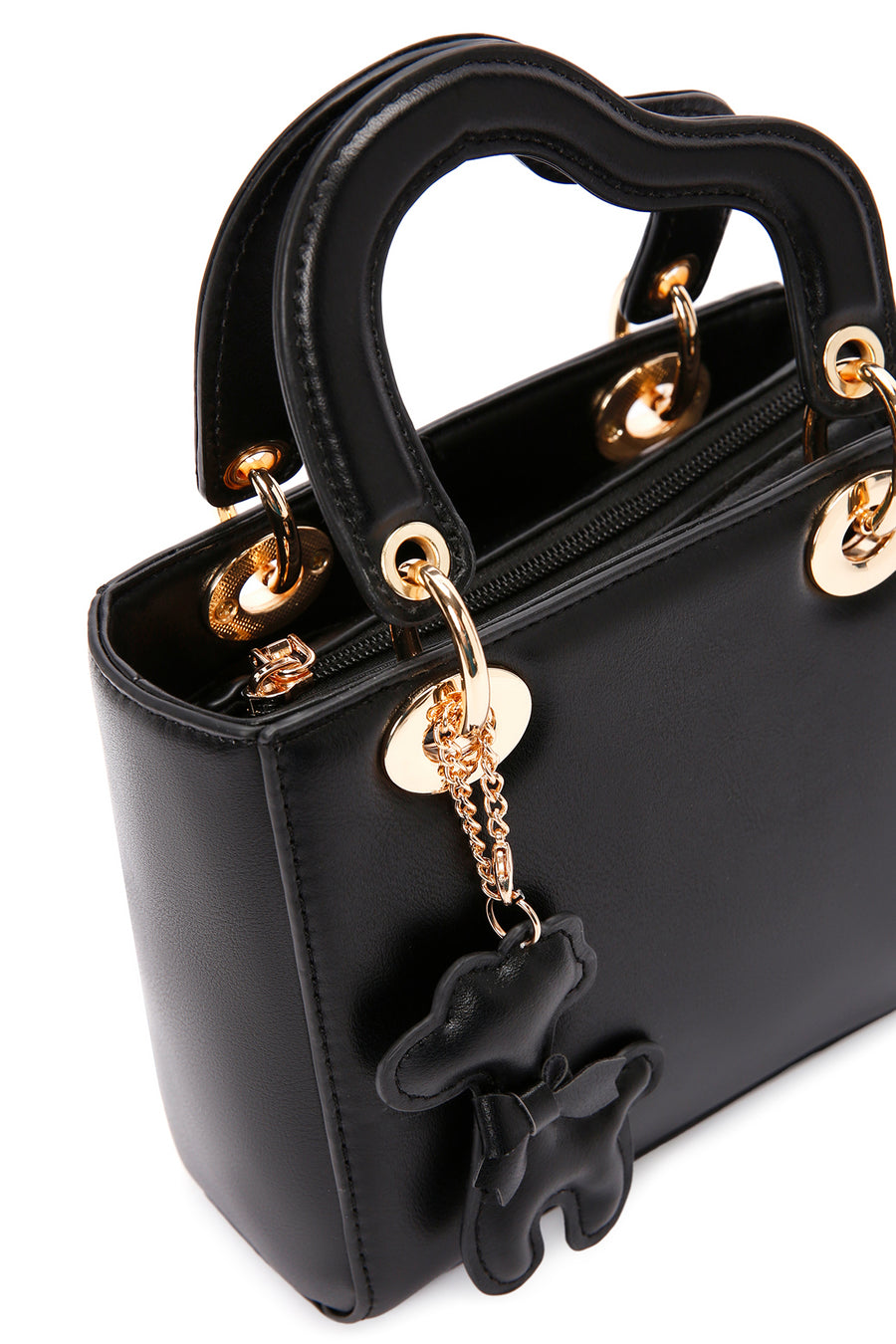 Women's Black Long Strap Shoulder Bag